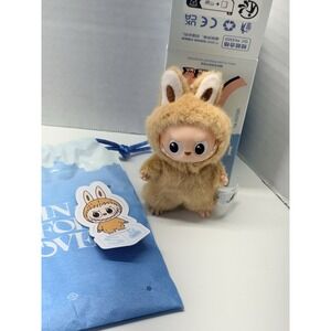 POP MART Authentic Labubu The Monsters Pin For Love Plush Pendant‎ Letter "S"